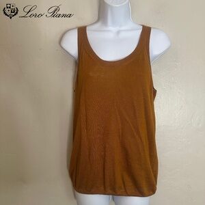 Loro Piana Linen & Silk Sleeveless Top EU 44 Gently worn 70% linen/30% silk